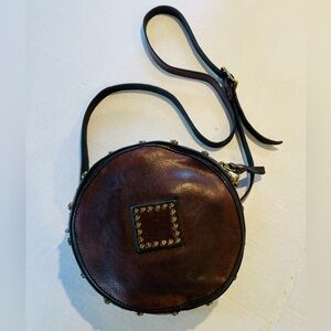 Campomaggi Authentic Brown Leather Crossbody Shoulder Bag fine Italian Leather